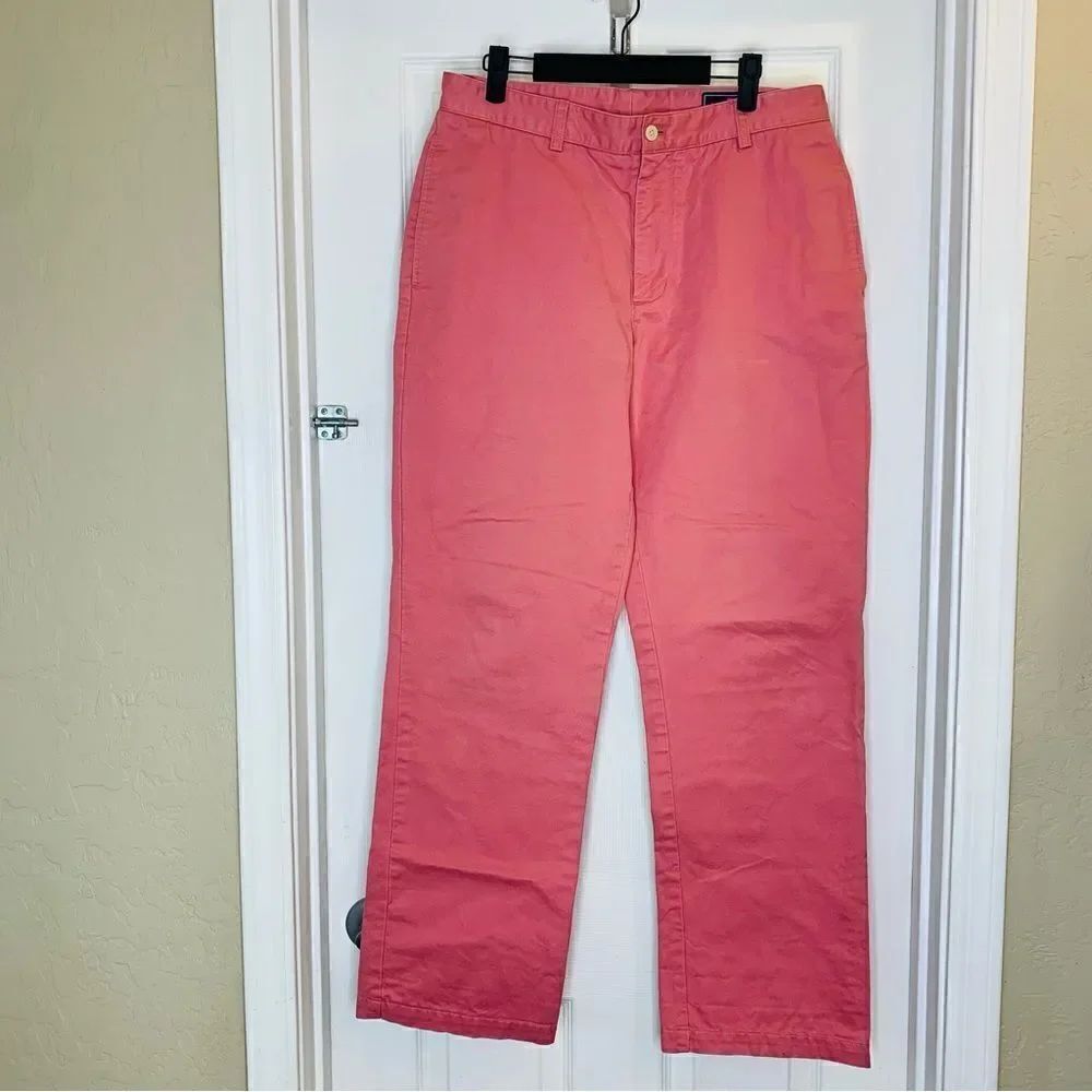 Vineyard Vines Chinos, 33x32 Pink Salmon, Breaker Pant - Picture 3 of 8